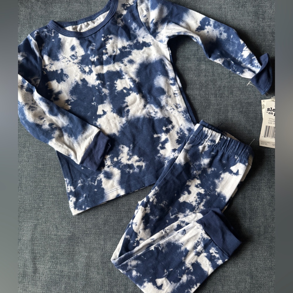 Gap Kids Blue Tie-Dye Pajama Set
